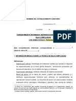 consentimiento Informado. Reproducción Humana Asistida de Baja Complejidad. Donacion De