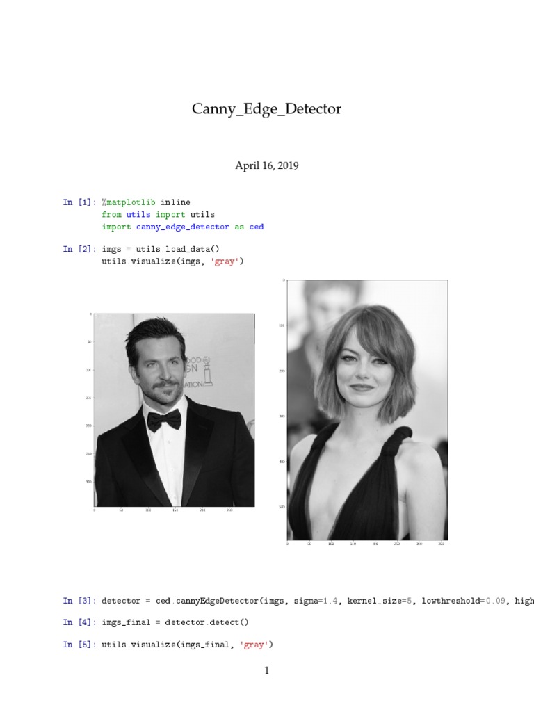Canny Edge Detection Implementation | PDF