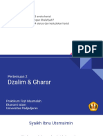 Pertemuan 2 Dzalim & Gharar