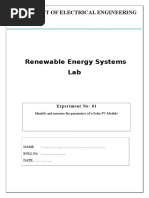 Renewable Energy Systems Lab: Department of Electrical Engineering