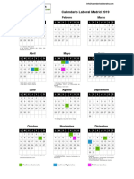 Calendario Laboral 2019 Madrid