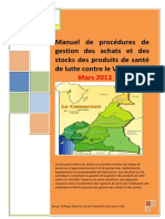 Manuel de Procédures de Gestion Des Achats Et Des Stocks Des Produits de Santé de Lutte Contre Le VIH/SIDA