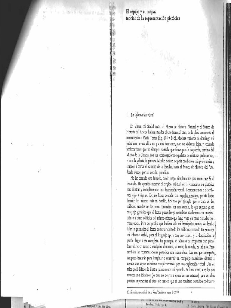 El Espejo Y El Mapa E H Gombrich1 Pdf