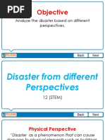 Disasters From Different Perpectives