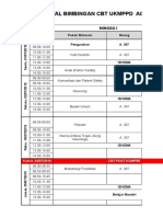 Jadwal Bimbingan CBT Dan Osce Ukmppd Agustus 2019