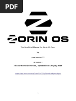 Unofficial Manual For Zorin 15 Core Final 28.07.2019