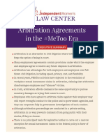 Legal Policy Focus: Arbitration Agreements in The #MeToo Era