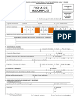 Planilla de Inscripción