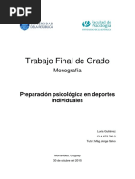 Preparación Psicológica en Deportes Individuales