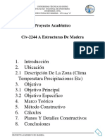Proyecto de estructura de madera para la Universidad Técnica de Oruro