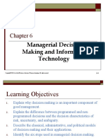 Managerial Decision Making and Information Technology