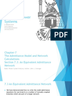 Electrical Power Systems Admittance Model
