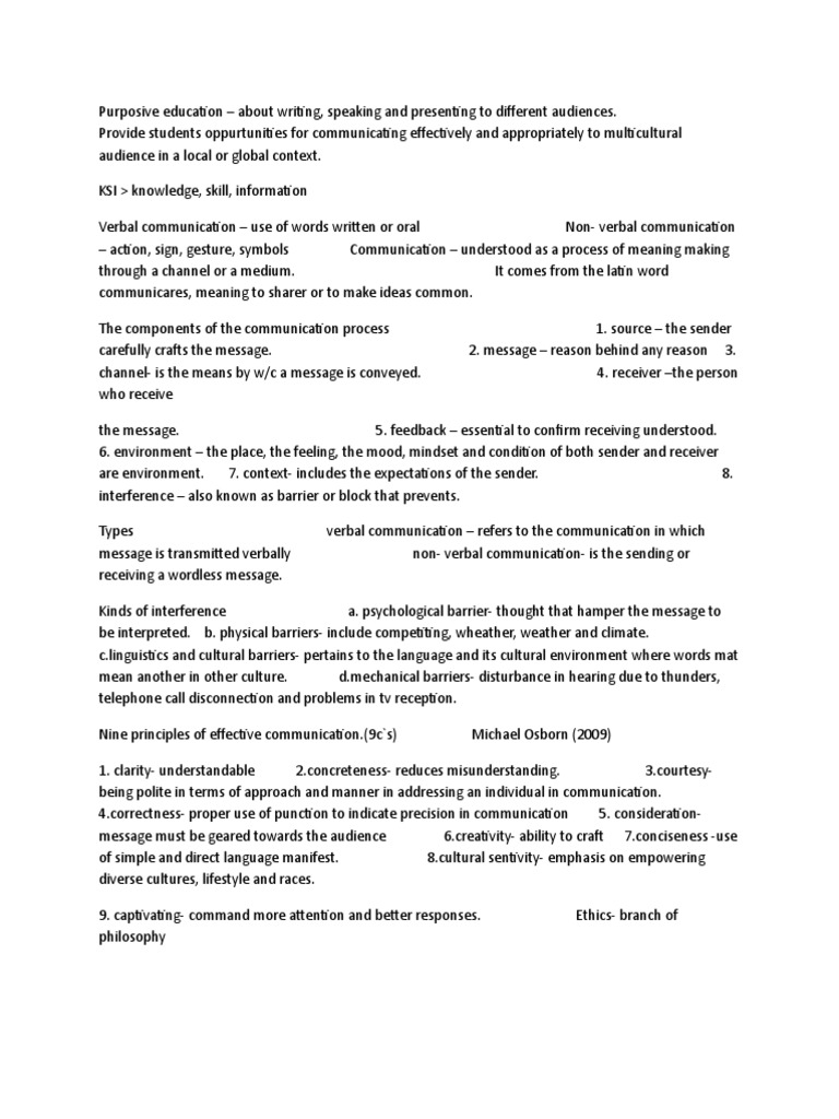 Purposive Ed. Reviewer | PDF | Multimedia | Communication