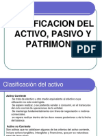 activo pasivo y patrimonio 