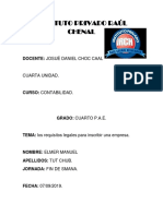 Instituto Privado Raúl Chenal: Docente: Josué Daniel Choc Caal