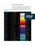 Vallejo Paint and Citadel Color Equivalents Chart