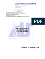 Texto Paralelo Segundo Avance Derecho Agrario Quinto Semestre