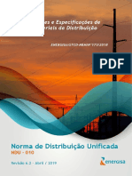 Ndu 010 - Padrões e Especificações de Materiais Da Distribuição