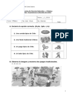 Historia 1°EVALUACIÓN - UNIDAD - EXPRESIONES CULTURALES DE CHILE