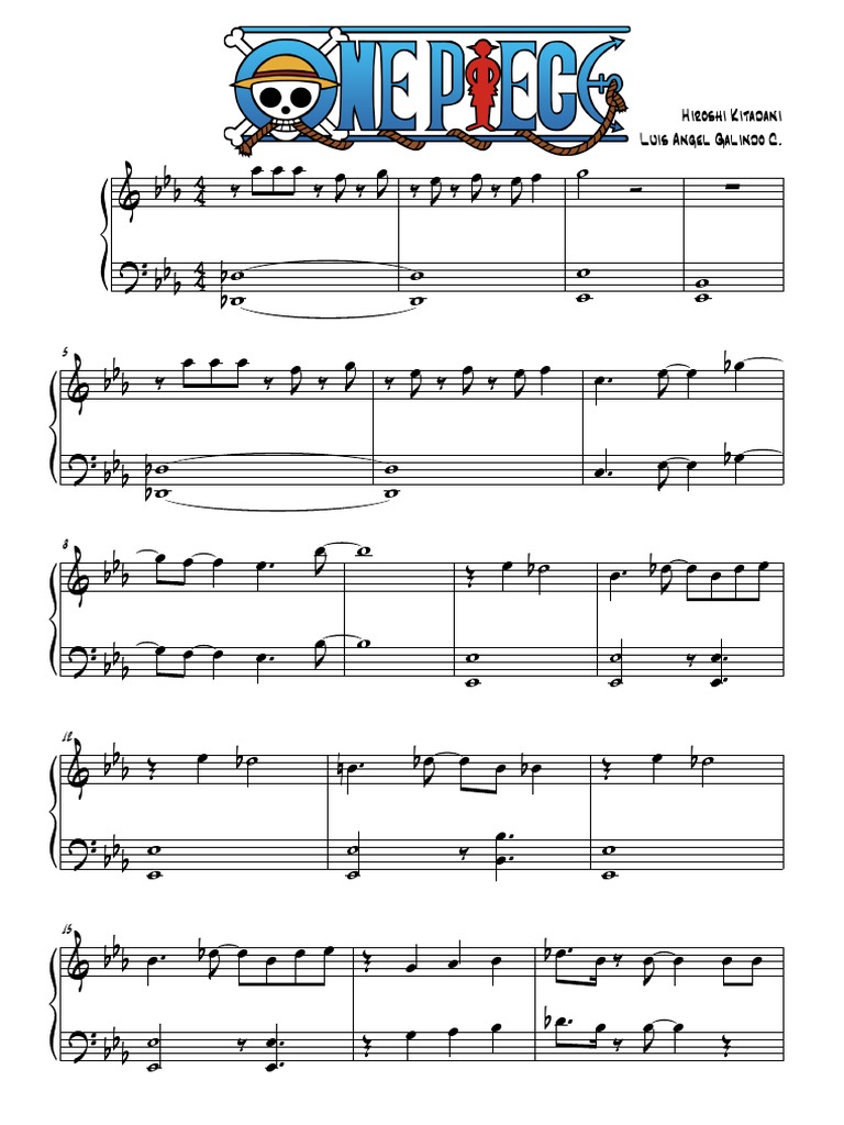 We Are One Piece Easy Piano Pdf Pdf