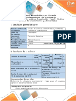 Guía de Actividades y Rúbrica de Evaluación - Fase 2 – Realizar Informe Del Estudio Técnico y Administrativo