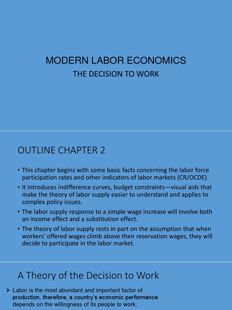Labor Economics CH.6 | PDF | Labour Economics | Supply (Economics)