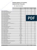 Concorrencia Vestibular UFT2019 2