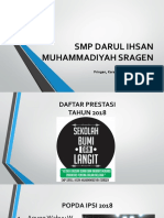 Prestasi SMP Darul Ihsan Muhammadiyah Sragen 2018