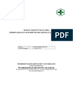 Sk Persyaratan Kompetensi Kapus