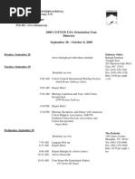 09 CCI COTTON USA Orientation Tour Itinerary & Participants