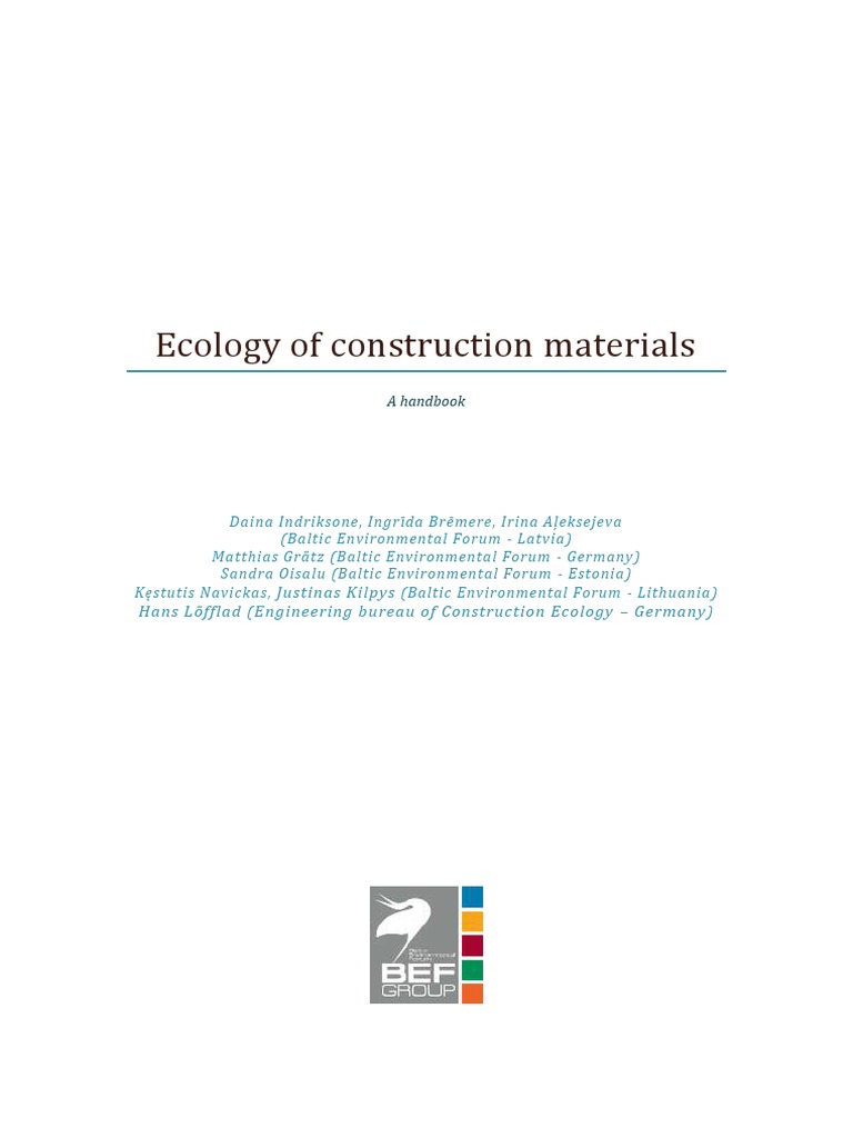 Ecology of Materials Handbook PDF Greenhouse Gas Flooring