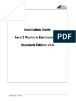 Installation Guide Java 2 Runtime Environment, Standard Edition v1.6