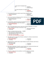 1st Quarter Business Finance