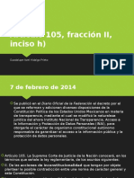 Artículo 105, Fracción II, Inciso H) : Guadalupe Itzel Hidalgo Prieto