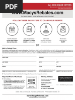 Macy's Rebate