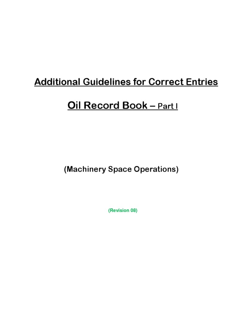 2OrBI Guidelines Rev 8 PDF Fuel Oil Shipping