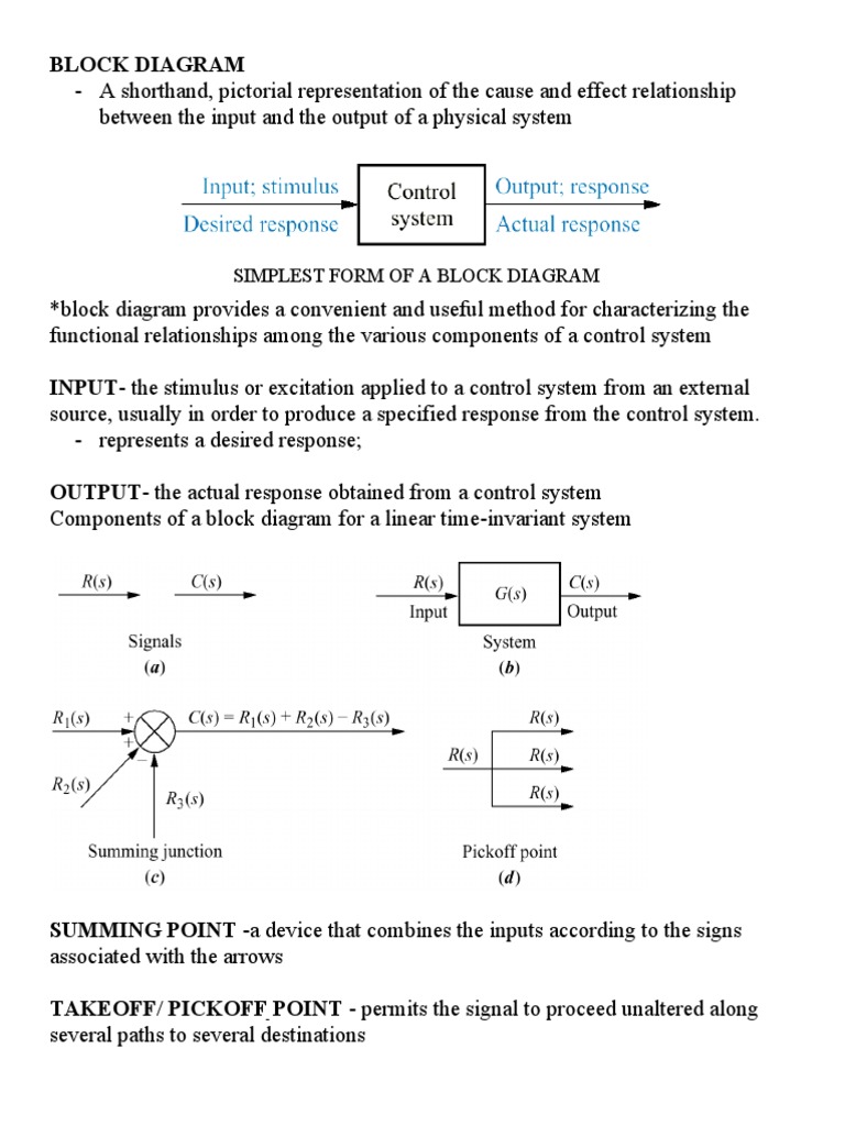Understanding Block Diagrams in Control Systems | PDF | Control Theory ...