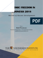 Economic Freedom in Indonesia 2018: Review of Recent Development