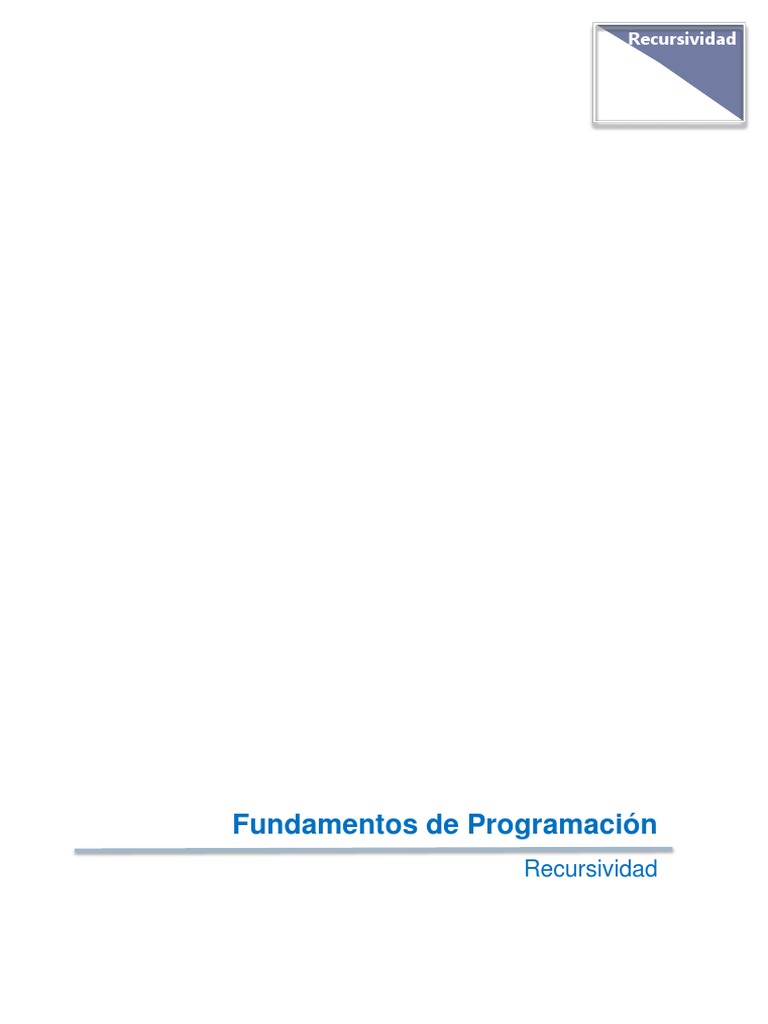 Recursividad en C++: Principios y Ejemplos | PDF | Recursividad ...