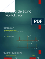 Single Side Band Modulation: Ii Year - 1 SEM