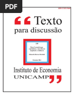 texto para discussão UNICAMP - Economia