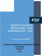 PEI Plan Estrategico 2015 - 2019 CORPOSUCRE PDF