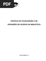 Ampliação Acervo Biblioteca