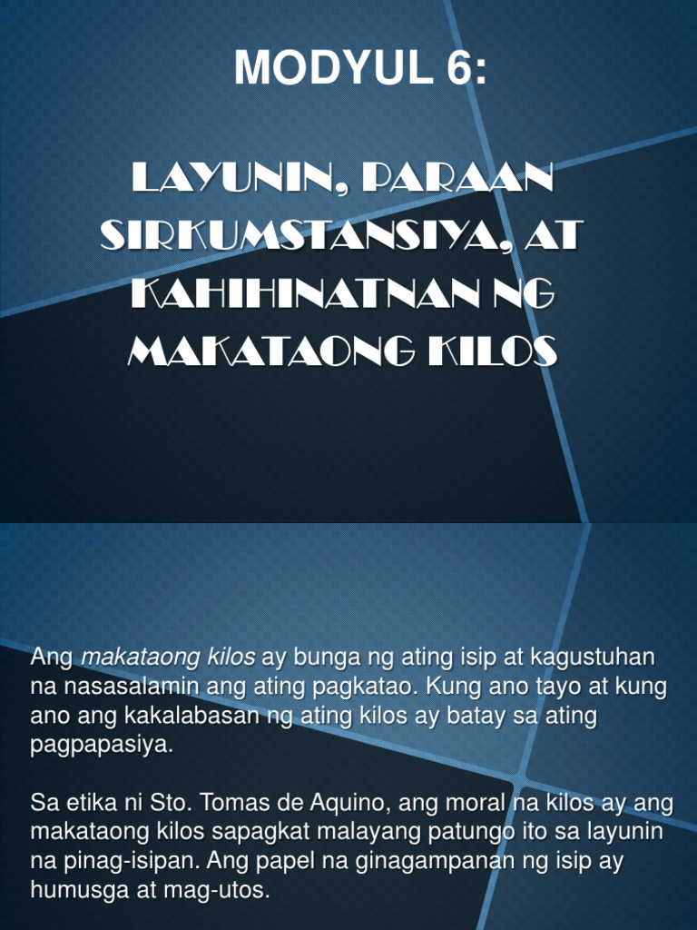 Layunin Paraan Sirkumstansiya At Kahihinatnan Ng Esp10 Pdf