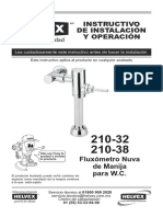 Instalacion de Fluxometro en Sanitarios PDF