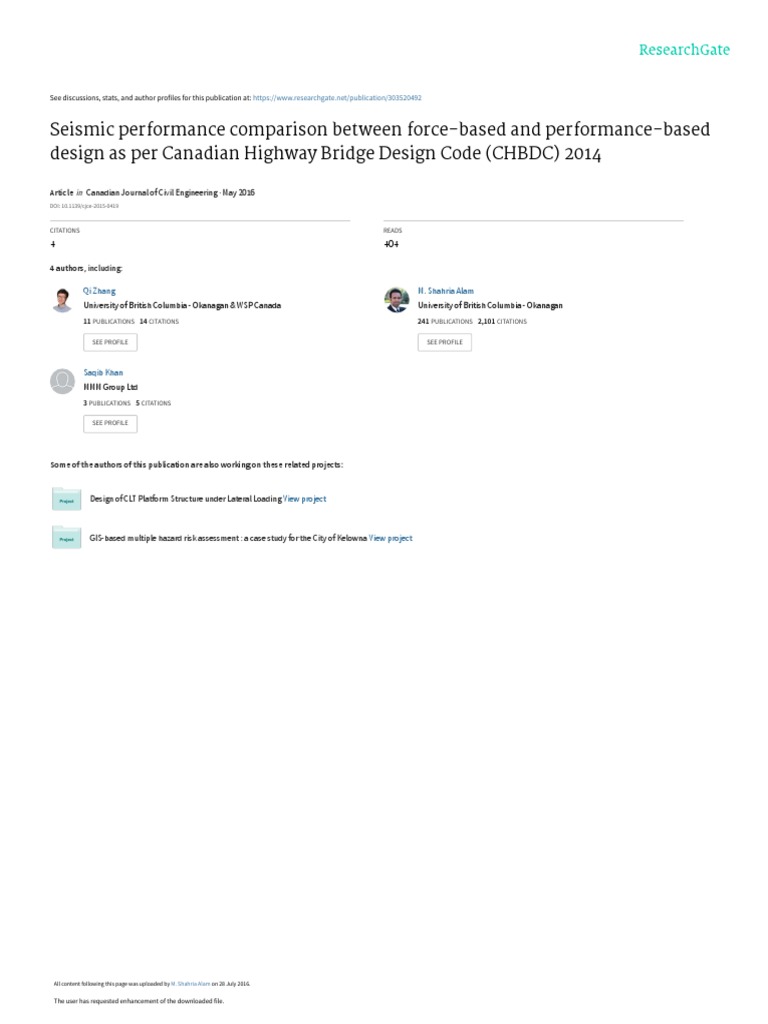 Seismic Performance Comparison Between ForceBased and Performance