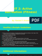 UNIT 2: Active Recreation (Fitness)