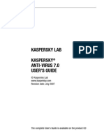 Kaspersky Lab Kaspersky Anti-Virus 7.0 User'S Guide
