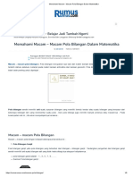 Memahami Macam - Macam Pola Bilangan Dalam Matematika