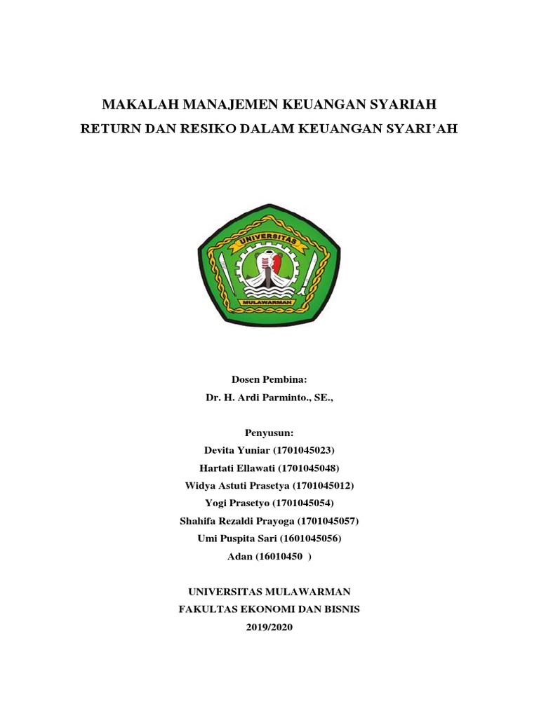 Makalah Manajemen Keuangan Syariah